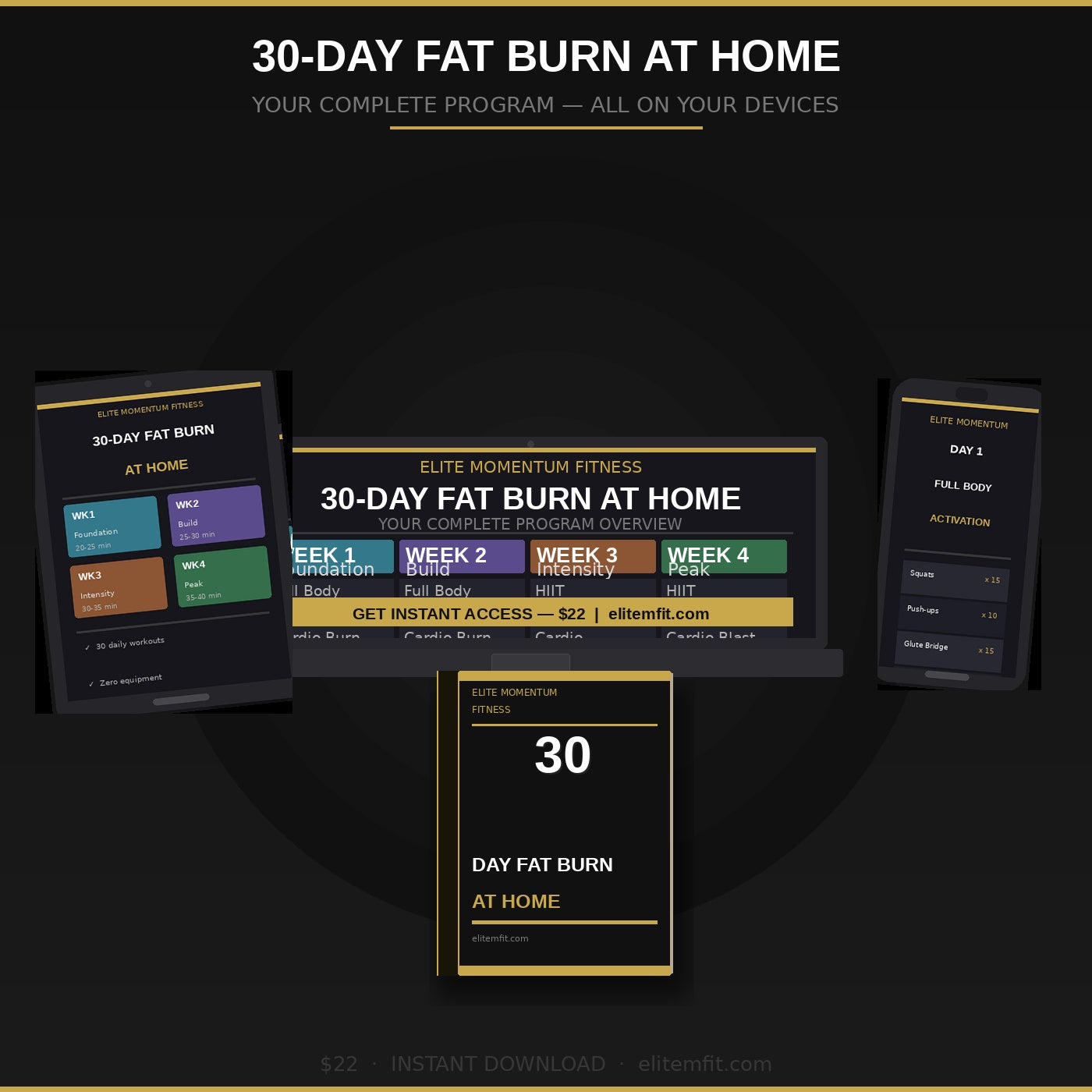 30-Day Fat Burn at Home — Workout Program